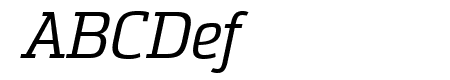 Sommet Slab Italic