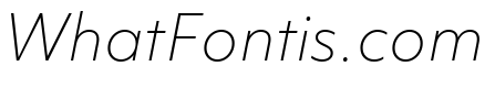 Objektiv Mk1 Thin Italic