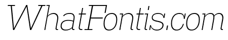 Madawaska ExtraLight Italic