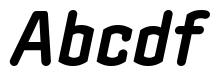 Clicker Condensed Bold Italic