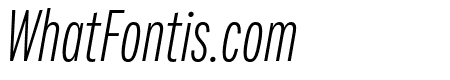 Fairweather Light Italic