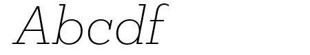 Mokoko Thin Italic