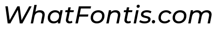 Montserrat Medium Italic