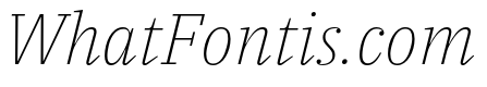 IBM Plex Serif ExtraLight Italic