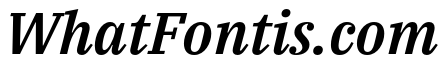 IBM Plex Serif SemiBold Italic