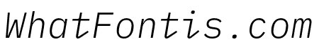 IBM Plex Mono Light Italic