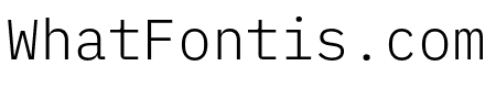 IBM Plex Mono Light