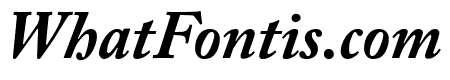 Adobe Caslon Pro Bold Italic