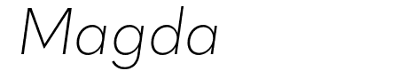 Quasimoda ExtraLightItalic