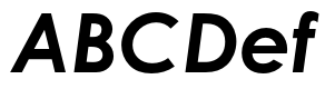Century Gothic Pro Bold Italic