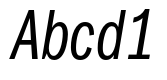 ITC Franklin Gothic LT Pro Book Compressed Italic