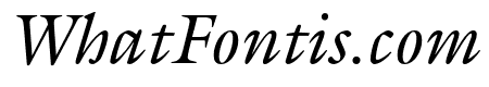 ITC Galliard Pro Italic