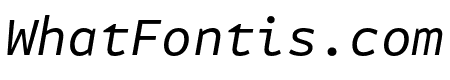 Attribute Mono Italic