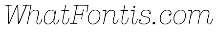 American Typewriter ITC Pro Light Italic