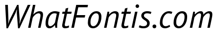 PT Sans Pro Italic