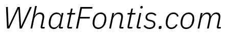 IBM Plex Sans Condensed Light Italic