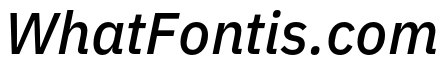 IBM Plex Sans Condensed Medium Italic