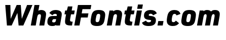 URW DIN SemiCond Black Italic