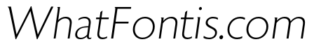 Astoria Extra Light Italic