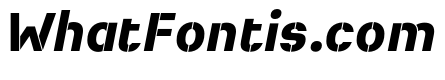 Heimat Stencil ExtraBold Italic