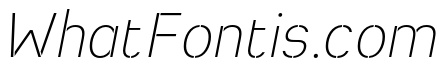 Heimat Stencil ExtraLight Italic