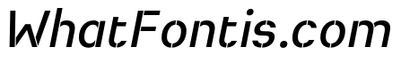 Heimat Stencil SemiBold Italic