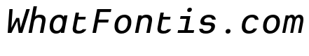 Heimat Mono SemiBold Italic