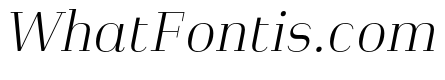 Heimat Didone 20 ExtraLight Italic