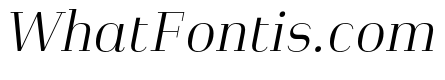 Heimat Didone 20 Light Italic