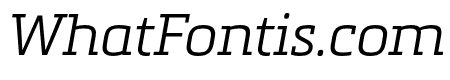 Metronic Slab Narrow Light Italic