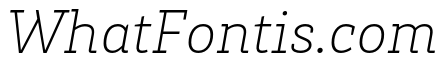 Brix Slab ExtraLight Italic