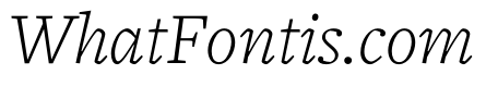 FreightText Pro Light Italic