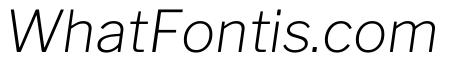 Libre Franklin ExtraLight Italic