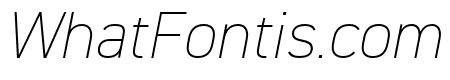 DIN 2014 Extra Light Italic
