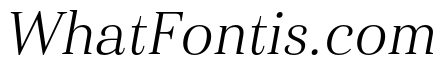 Haboro Ext Light Italic