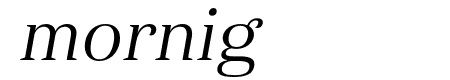 Haboro Norm Book Italic