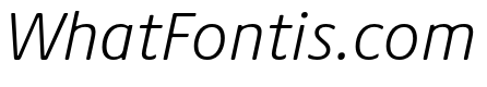 Praxis Next Light Italic