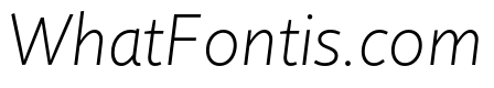 Quire Sans Pro ExtraLight Italic