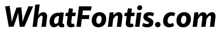 Quire Sans Pro Heavy Italic