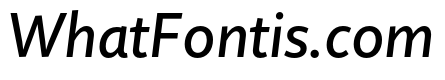 Quire Sans Pro Medium Italic