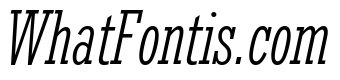 Rockwell Nova Condensed Light Italic