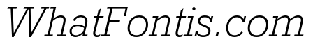 Rockwell Nova Light Italic