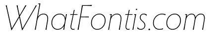 Hypatia Sans Pro ExtraLight Italic