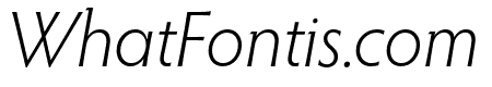 Hypatia Sans Pro Light Italic