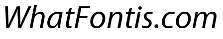 Myriad Pro SemiExtended Italic