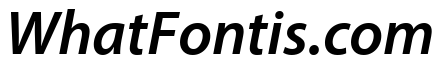 Myriad Pro Semibold Italic