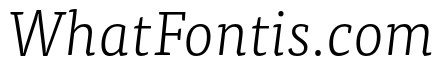 Tisa Pro Light Italic