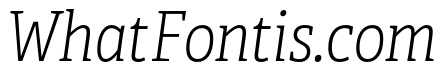 Adelle Condensed Thin Italic