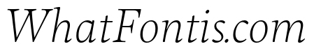 Maecenas Thin Italic