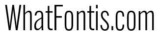Alternate Gothic Condensed ATF Semilight